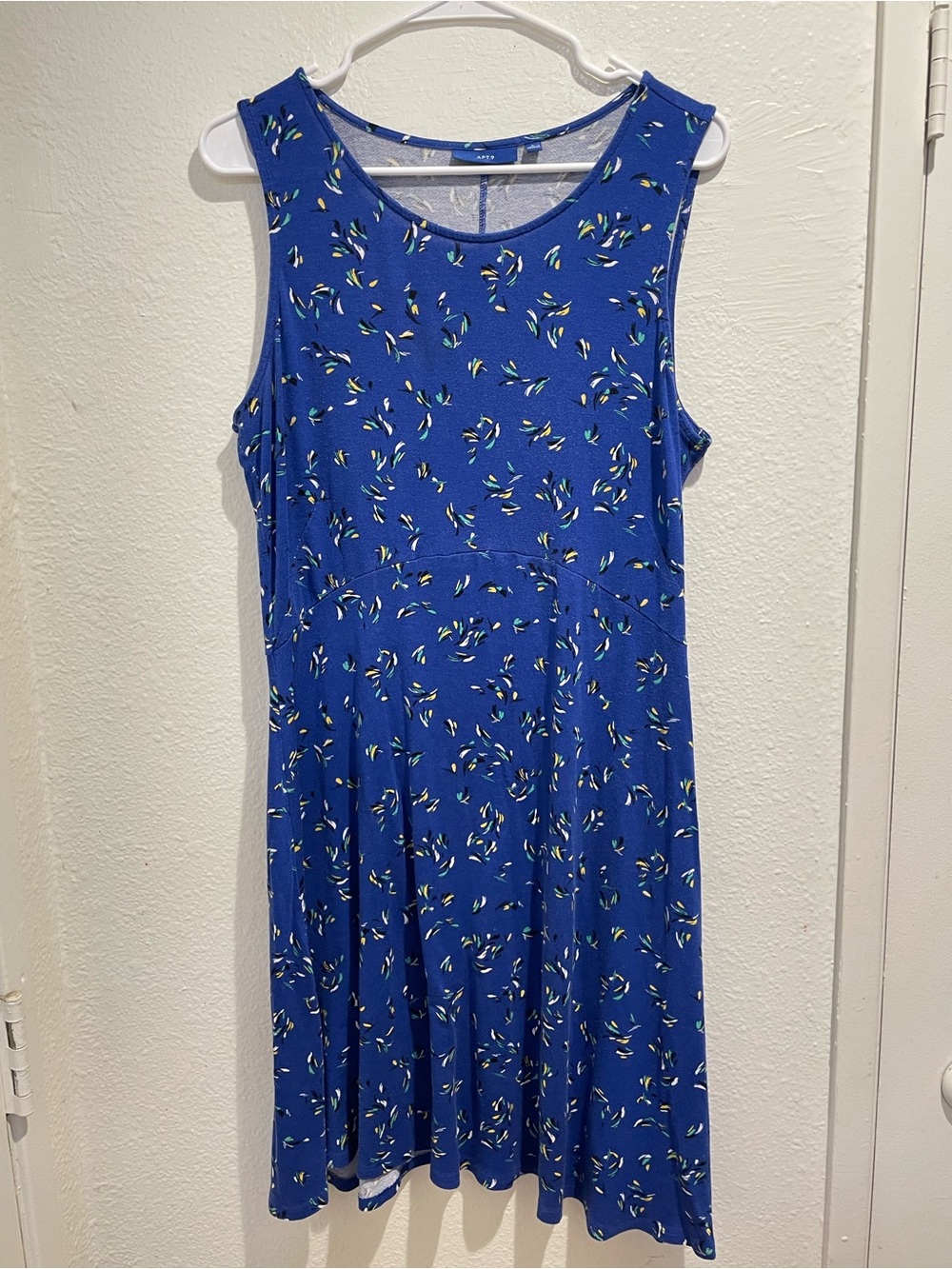 ✨ Apt. 9 Vibrant Blue Abstract Print Sleeveless Midi Dress ✨ Large